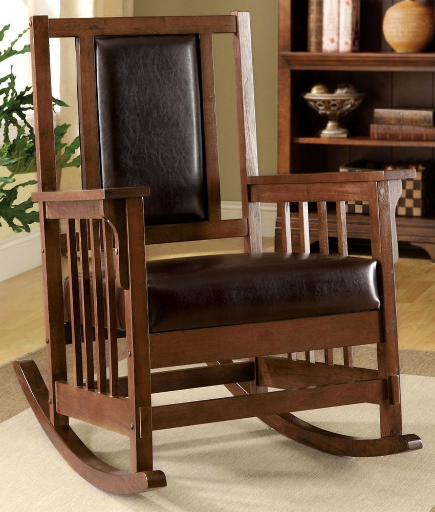 Apple Valley Brown Accent Rocker Chair