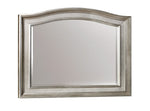 Bling Game Metallic Platinum Wood Frame Mirror