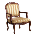 Burnaby Gold/Antique Oak Accent Chair