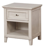 Brogan Antique White Wood Nightstand