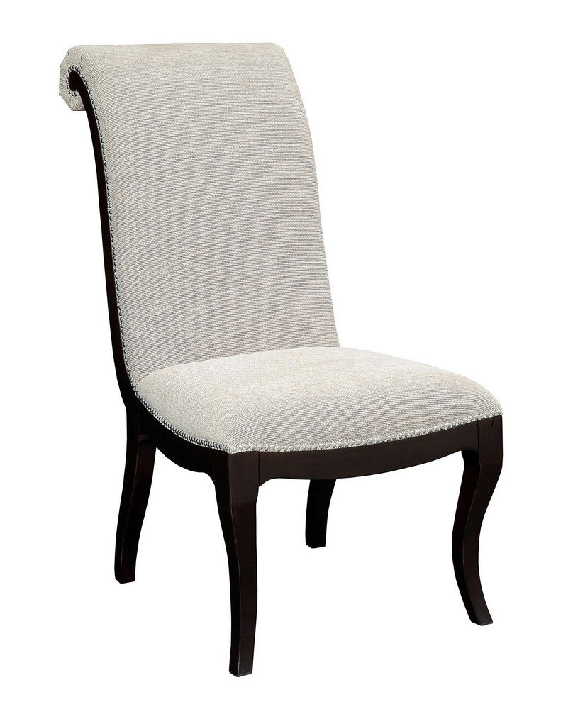Ornette 2 Espresso Wood/Fabric Side Chairs