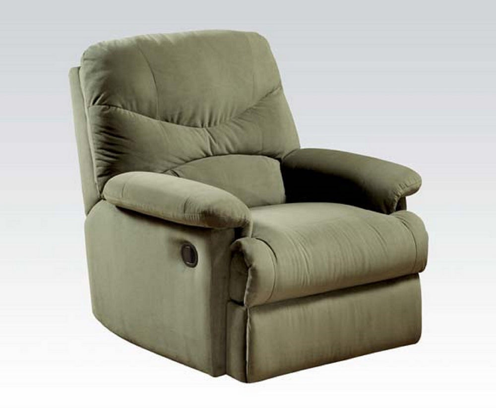 Arcadia Sage Microfiber Manual Recliner