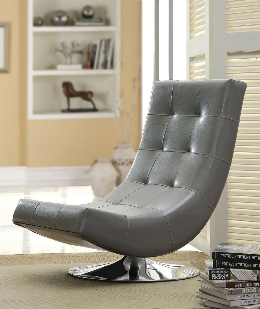 Trinidad Contemporary Gray Swivel Chair