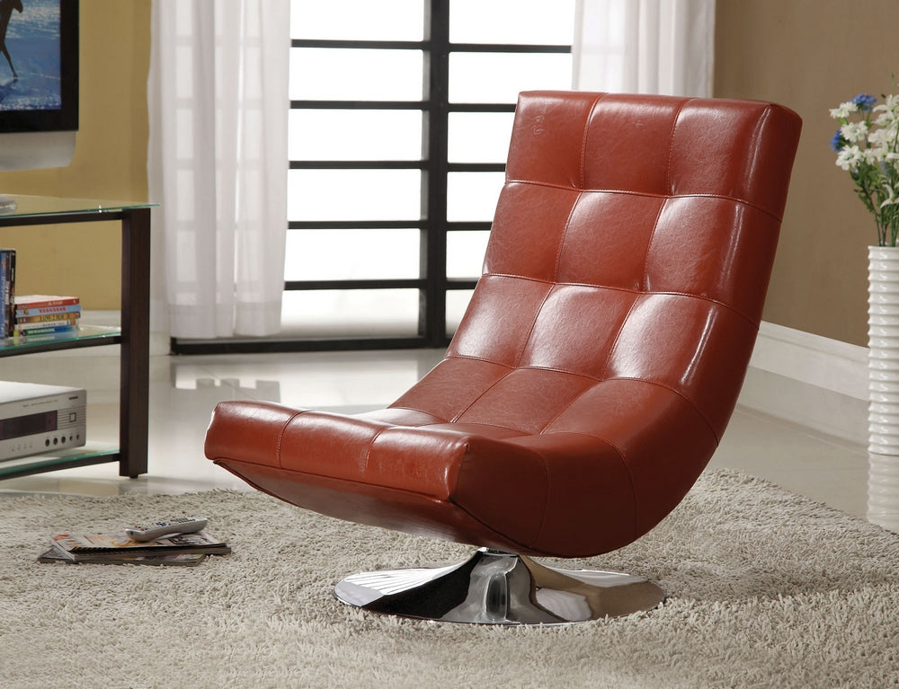 Trinidad Contemporary Red Swivel Chair