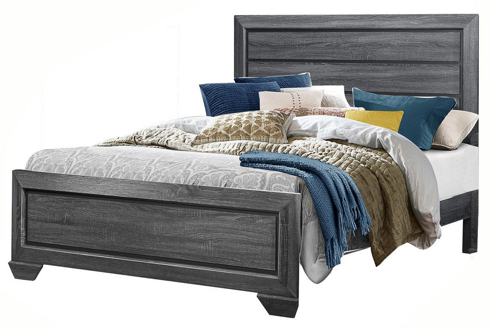 Beechnut Contemporary Gray Wood Queen Bed