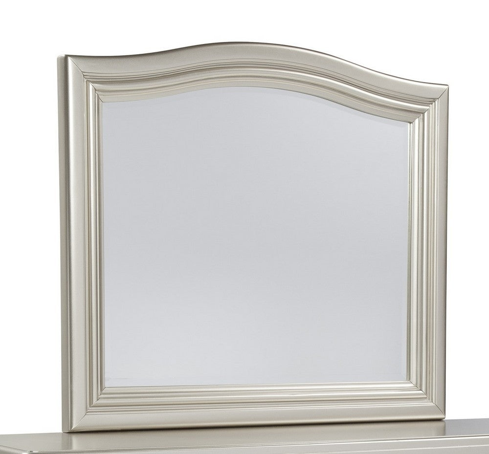 Coralayne Silver Wood Dresser Mirror