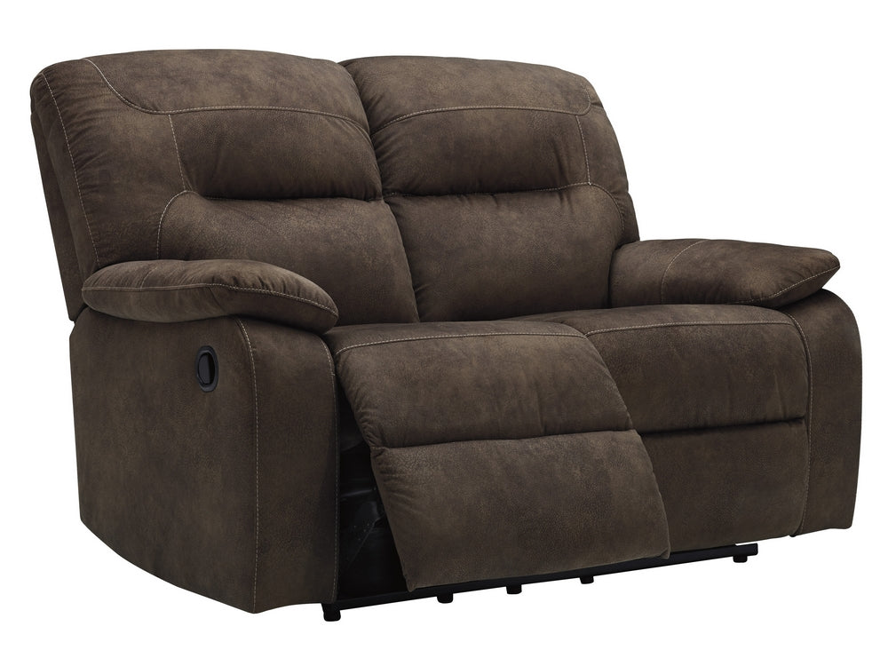 Bolzano Coffee Manual Recliner Loveseat