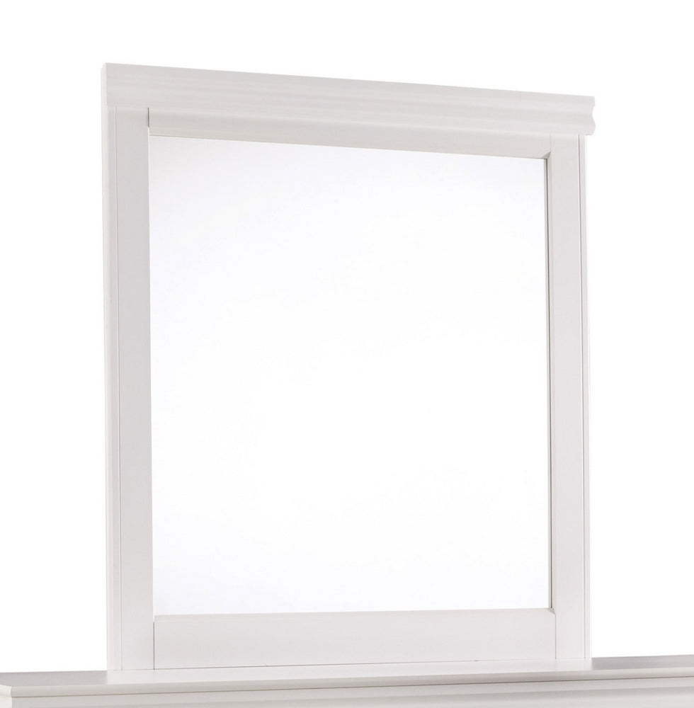 Anarasia White Wood Dresser Mirror