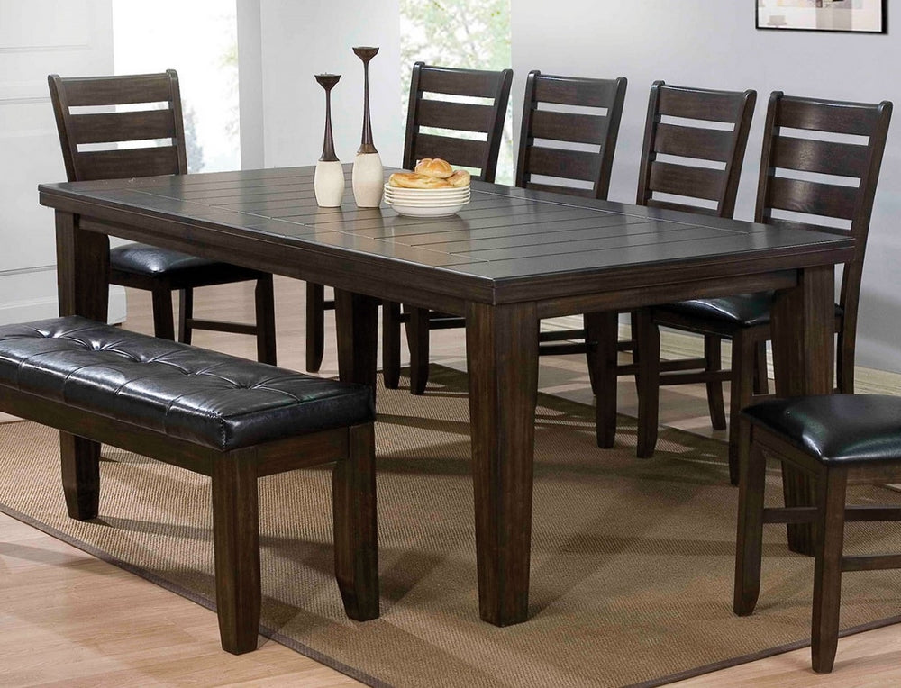 Urbana Espresso Wood Rectangular Dining Table