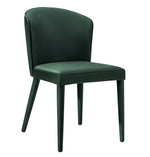 Metropolitan Forest Green Velvet Side Chair