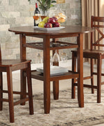 Tartys Cherry Wood Counter Height Table with Round Top