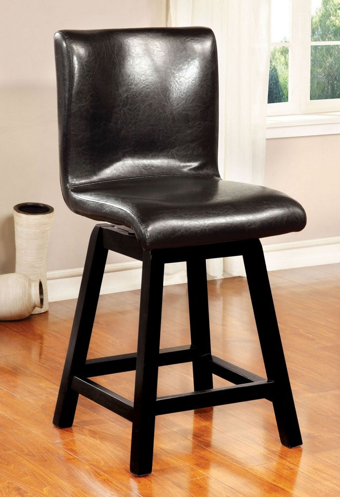 Hurley 2 Black Counter Height Chairs