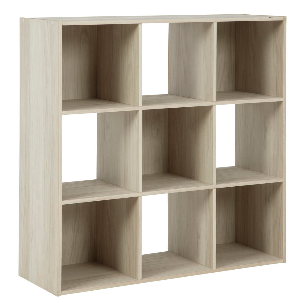 Socalle Natural Tone Wood 9-Cube Organizer