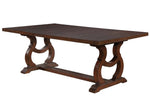 Glen Cove Antique Java Wood Extendable Dining Table