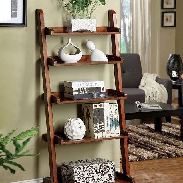 Lugo Antique Oak Wood Ladder Shelf