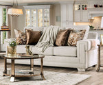 Emely Light Gray Chenille Sofa (Oversized)