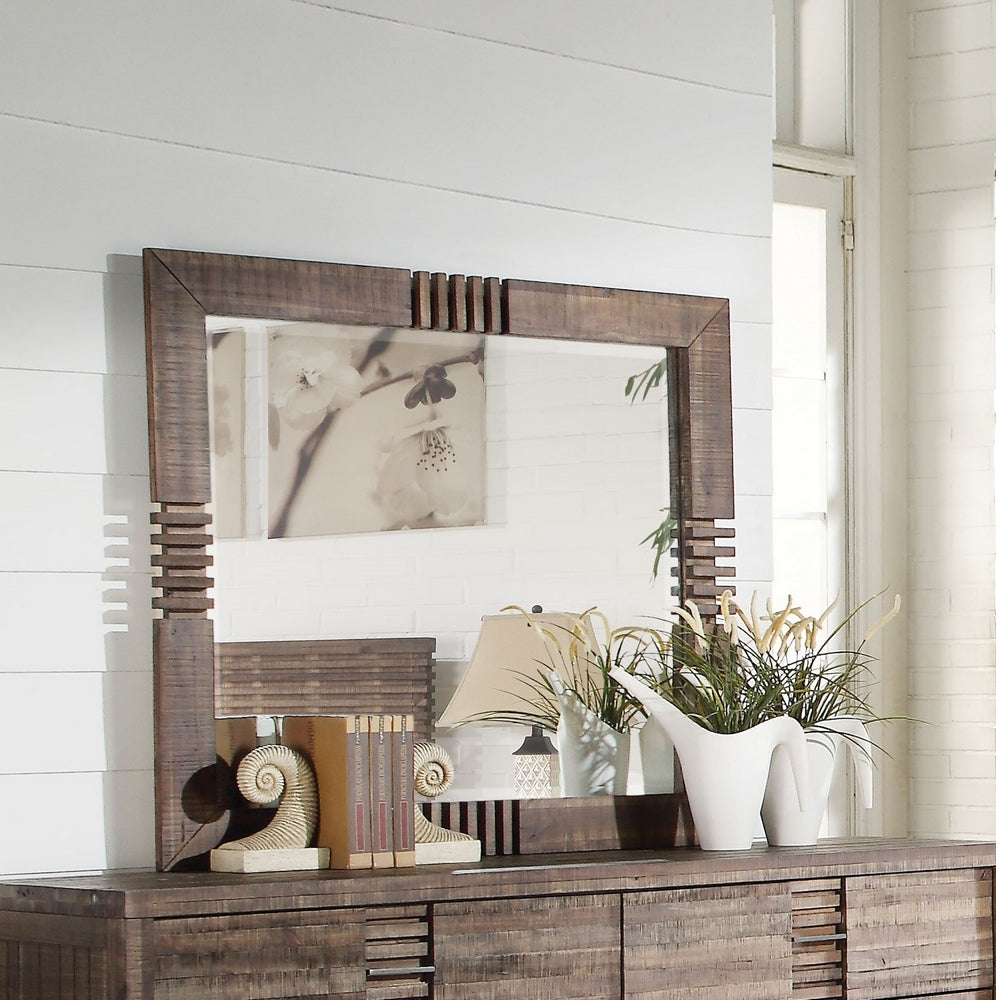 Andria Reclaimed Oak Wood Frame Mirror