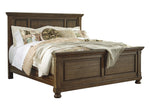 Flynnter Medium Brown Queen Panel Bed