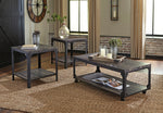 Jandoree 3-Pc Brown/Black Coffee Table Set