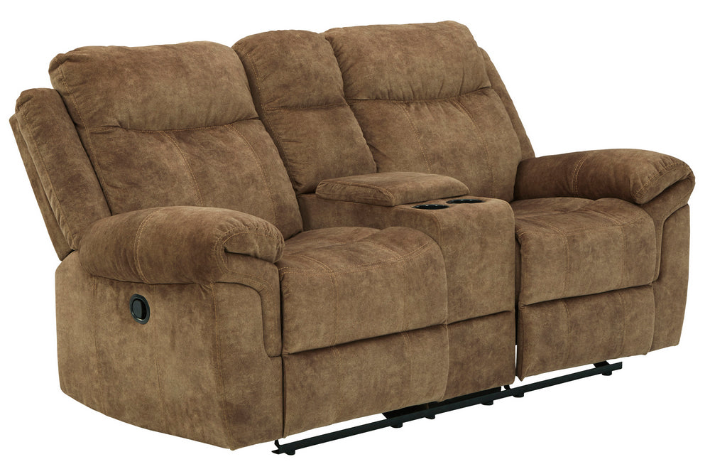 Huddle-Up Nutmeg Manual Recliner Loveseat