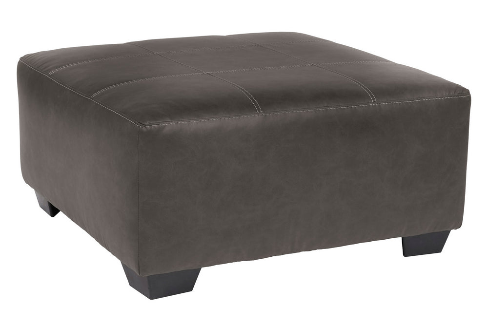 Aberton Gray Oversized Accent Ottoman