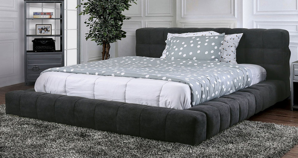 Wolsey Dark Gray Cal King Bed (Oversized)