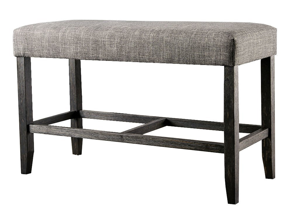 Brule Gray Fabric/Wood Counter Height Bench