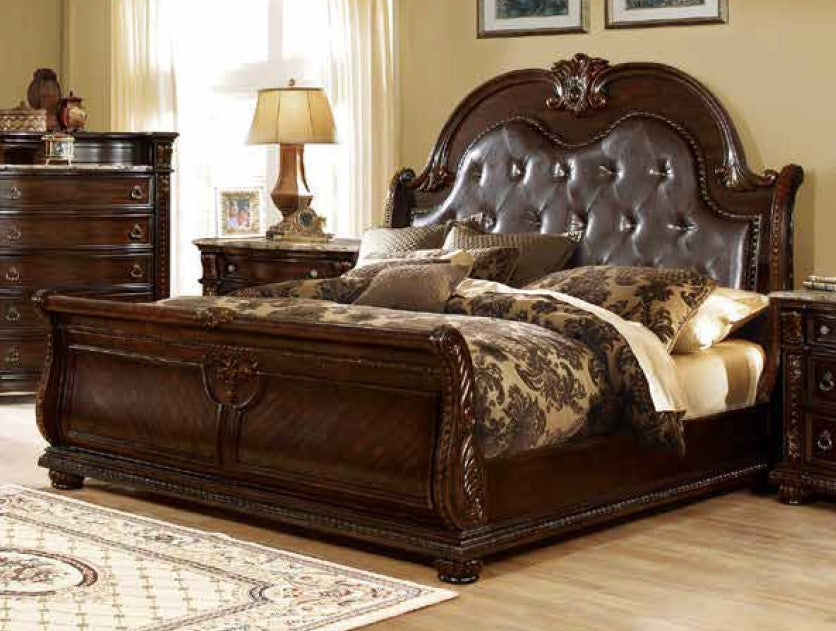 Amber Cherry Queen Bed (Oversized)