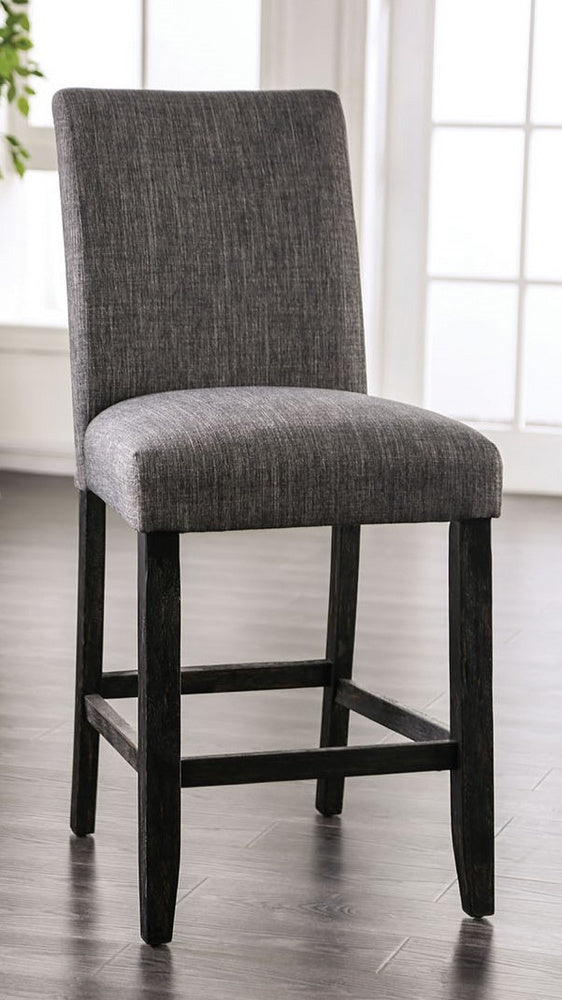 Brule 2 Gray Fabric/Wood Counter Height Chairs