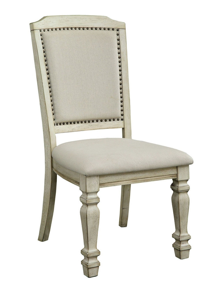 Holcroft 2 Antique White/Off-white Side Chairs