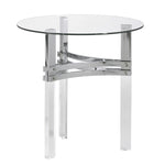 Braddoni Clear Glass/Acrylic End Table