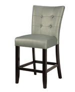 Dottie 2 Silver Faux Leather/Wood Counter Height Chairs
