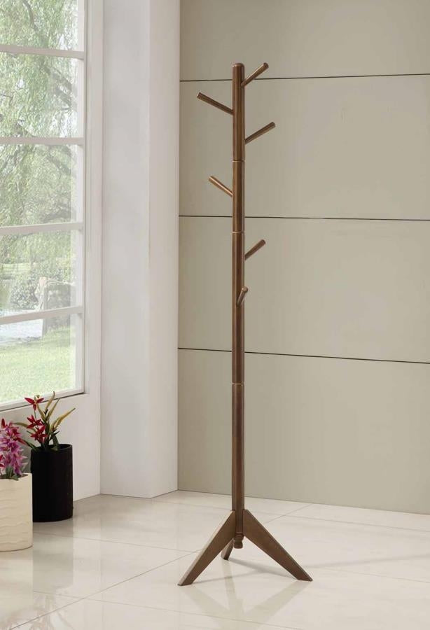 Xochilt Brown Metal Coat Rack