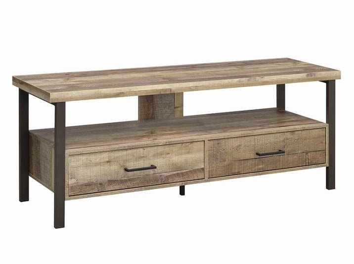 Aadhya Weathered Pine Wood 59" TV Console