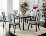 Abelone 2 Light Gray Fabric/Wood Side Chairs