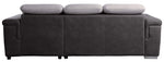 Alfio 2-Pc Two-Tone RAF Sectional with Pull-Out Bed