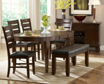 Ameillia 2 Dark Oak Bi-Cast Vinyl Side Chairs