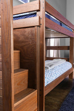 Ampelios Mahogany Wood Twin/Twin Bunk Bed