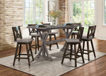 Amsonia 2 Distressed Gray/Black Counter Height Chairs