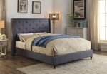 Anabelle Blue Fabric Cal King Bed (Oversized)