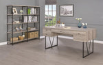 Analiese Grey Driftwood Wood/Black Metal Writing Desk