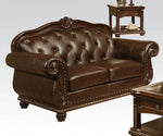 Anondale 4-Pc Espresso Top Grain Leather Match Sofa Set (Oversized)