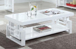 Apolonia High Glossy White Wood Coffee Table