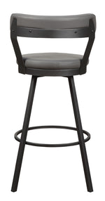 Appert 2 Gray Vinyl/Dark Gray Pub Chairs