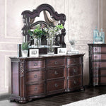 Arcturus Brown Cherry Marble/Wood Dresser