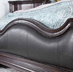 Arcturus Brown Leatherette/Wood Queen Bed