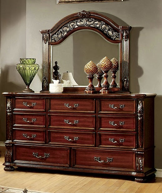 Arthur Brown Cherry Dresser with Mirror