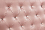 Avior Rose Pink Leatherette/Wood Full Bed