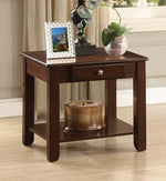 Ballwin Brown Wood End Table