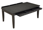 Baresford Gray Wood Dining Table with Drawers